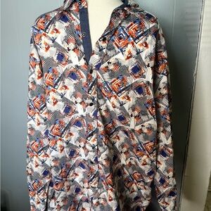 Daniel Cremieux Abstract Patterned Shirt 2XB